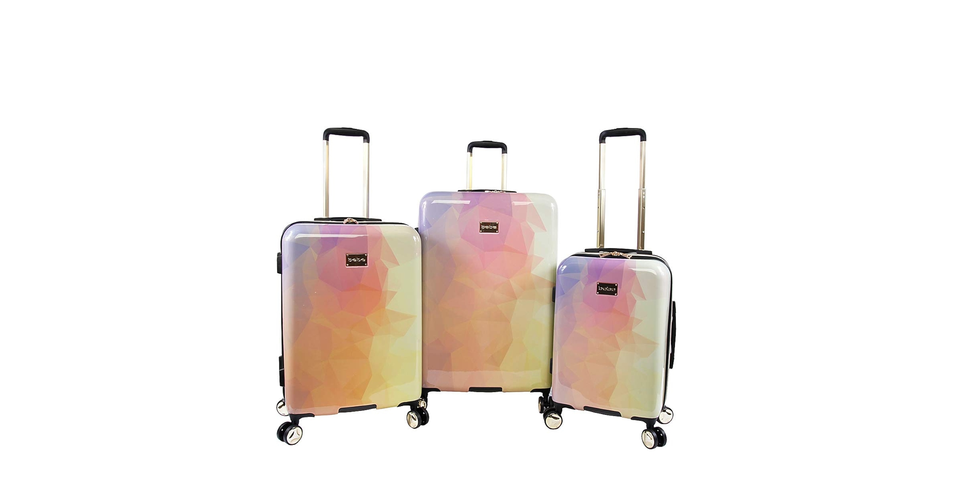 Amazon.com | BEBE Women's Emma 3 Pc Spinner Suitcase Set
